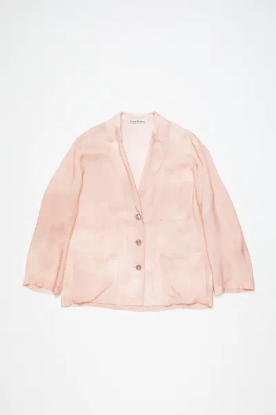 Acne Studios Suit Jacket - Relaxed Fit In Pale Pink