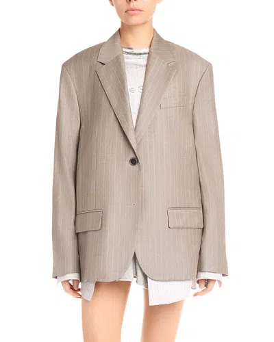 Acne Studios Suit Jacket In Neutral