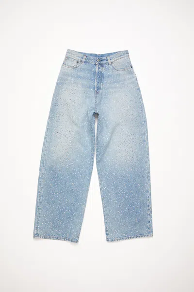 Acne Studios Super Baggy Fit Jeans - 2023f In Light Blue
