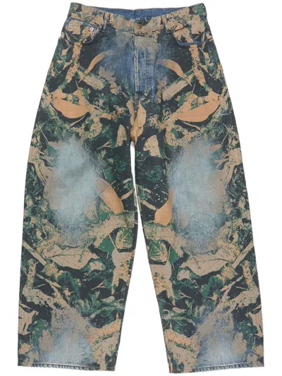 Acne Studios Super Baggy Jeans In Nude
