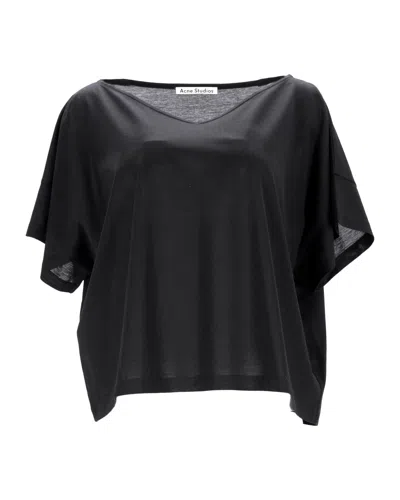 Acne Studios Susanna M Cot T-shirt In Black Cotton