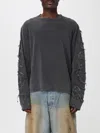 Acne Studios Gray Logo Long Sleeve T-shirt