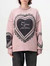 Acne Studios Printed Wool Blend Jumper In Pink