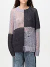 Acne Studios Wide-knit Mesh Shirt In Violett