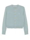 Acne Studios Grey Button Fastening Sweater In Blue
