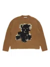 Acne Studios Crewneck Sweater In Brown
