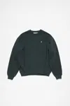 Acne Studios Sweater Face Logo - Regular Fit In Dark Grey
