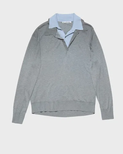 Acne Studios Tröja Koyat Silky Wool Skye Blue In Gray