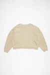 Acne Studios Sweater Logo Patch In Neutral