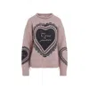 Acne Studios Printed Wool Blend Jumper In Multicolor