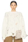 Acne Studios Sweater In Pale Beige