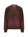 Acne Studios Women Sprayed Knit Sweater In Rust Red