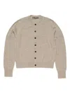 Acne Studios Cadigan Yak Wool In Neutral