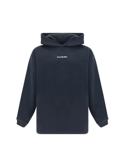 Acne Studios Black Printed Logo Hoodie