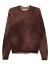 Acne Studios Women Sprayed Knit Sweater In Red