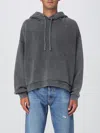 Acne Studios Man Black Sweatshirts In Gray
