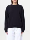 Acne Studios Sweatshirt Logo Face Patch In Black