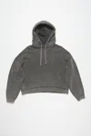Acne Studios Hooded Sweater In Faded Black