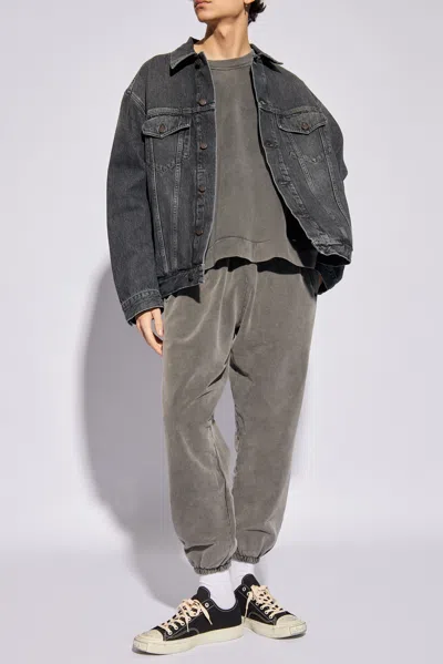 Acne Studios Sweatshirt From Organic Cotton In Grey