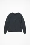 Acne Studios Black Cotton Jersey Crewneck Sweatshirt Women In Schwarz
