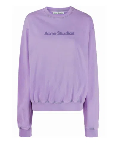 Acne Studios Sweatshirt In Violet