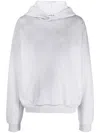 Acne Studios Franziska 1996 Cotton Blend Hoodie In White