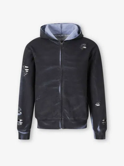 Acne Studios Sweatshirt With Round Neck In Gray