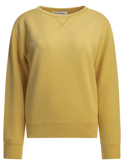 Acne Studios Sweatshirts Yellow In Black