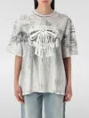 Acne Studios Mens Faded Black Graphic-print Short-sleeve Cotton-jersey T-shirt