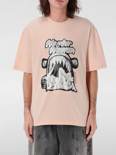 Acne Studios Men's Wonder Woman T-shirt In Pink