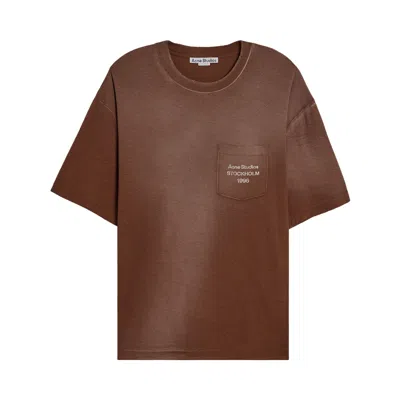 Pre-owned Acne Studios T-shirt 'chocolate Brown' | Men's Size S
