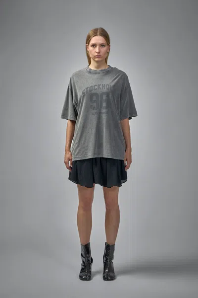 Acne Studios T-shirt Dress In Gray