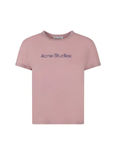 Acne Studios T-shirt In Faded Purple