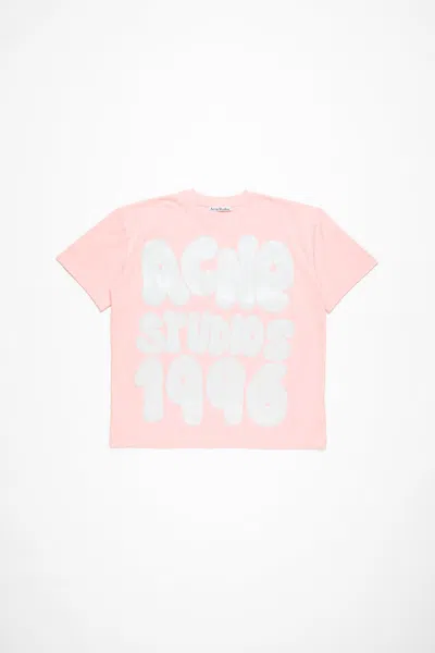 Acne Studios T-shirt Logo - Relaxed Unisex Fit In Black