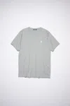Acne Studios Crew Neck T-shirt In Hellgrau-meliert