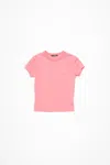 Acne Studios Crew Neck T-shirt - Fitted Fit In Tango Pink