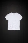 Acne Studios Crew Neck T-shirt In Optisches Weiss