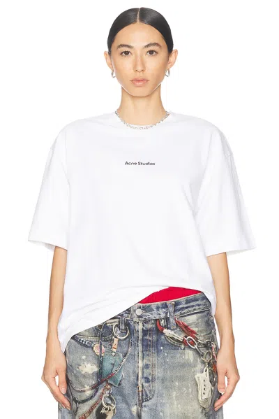 Acne Studios T Shirt In Optic White