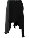 Acne Studios T-shirt Patchwork Skirt In Grey