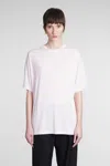Acne Studios T-shirt In Rose-pink Wool And Polyester In Rose-pink