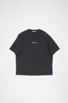 Acne Studios T-shirt Stamp Logo - Relaxed Fit In Black