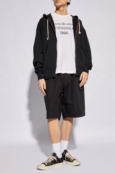 Acne Studios T-shirt With Logo In Cream