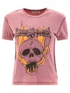Acne Studios Pink Faded T-shirt In Pink