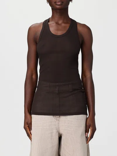 Acne Studios Tシャツ  レディース カラー ブラウン In Brown