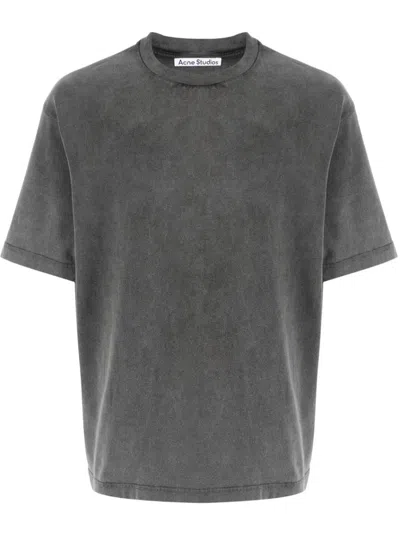 Acne Studios Grey Cotton Clothing T-shirts And Polos In Gray