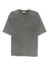 Acne Studios Exford Oversize T-shirt In Gray