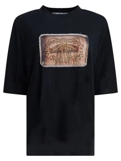 ACNE STUDIOS T-SHIRTS BLACK