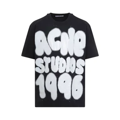 Acne Studios Cotton Jersey T Shirt Round Neckline In Black