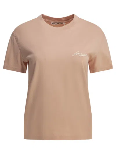 Acne Studios T Shirts In Pink