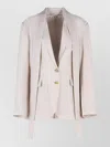 Acne Studios Tailored Cupro Blazer Single Breasted In Neutral